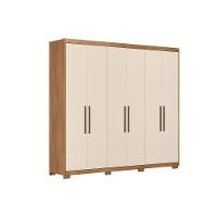 Guarda Roupa Casal 6 Portas E 4 Gavetas C- Pés Venice Branco - 7