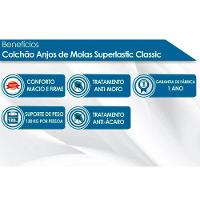 Colchão Casal Molas Superlastic Classic Euro Pillow + Base Crc Suede Black (138x188) - D Angelis Anjos - 2