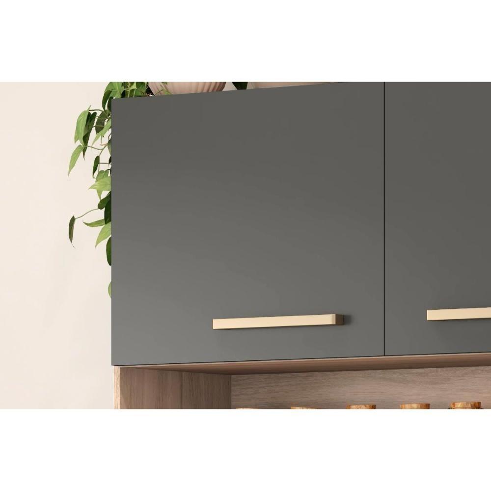 Kit De Cozinha Compacta álamo C- 6 Portas E 1 Gaveta 160cm Amendola-branco - Demóbile - 5