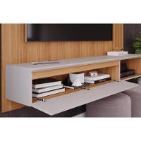 Home P/ Tv Até 60 Pol Panama Plus Ripado C/ 1 Porta 162x157cm Cinamomo/off White - Permóbili
