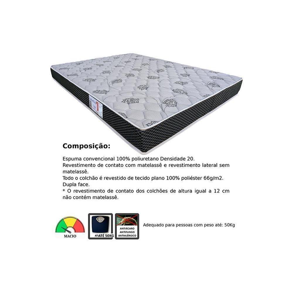 Colchão Solteiro Espuma D20 Comfortpedic Line (88x188x14) - Orthoflex - 3