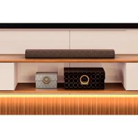 Painel Home Para Tv Até 85 Polegadas Hit 2290 100% Mdf Extensível Com Led De 240 A 290cm Cedro-quartzo - Dj Móveis - 5