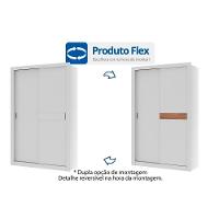 Guarda Roupa Solteiro 2 Portas De Correr E 2 Gavetas Vivacce 835 Flex Freijo Ou Freijo C- Cinza - 2