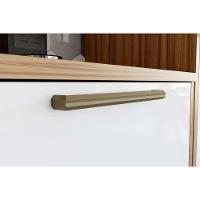 Armário Aéreo Cozinha Modulado Syrah Geladeira Com 1 Porta Basculante 80cm Amendoa-off White - Ronipa - 4