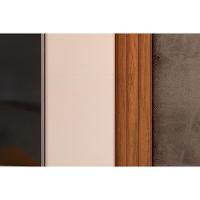 Painel Home Para Tv Até 70 Polegadas Treviso Ripado 100% Mdf Com Led 210x180cm Off White-freijó - Dj Móveis - 5