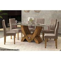 Kit 2 Cadeiras Sala Jantar ágata 2 Un Demolição-suede Kraft - Dj Móveis - 4