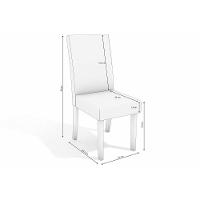 Cadeira Sala De Jantar 2cad131fr Kit 4 Un Freijo-suede Preto A038 - Kappesberg - 2