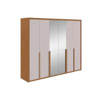 Guarda Roupa Casal 6 Portas (1 C- Espelho) E 6 Gavetas Imperatore Frassino-off White - 5