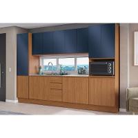 Paneleiro De Cozinha Modulado Ciela R629 C- 4 Portas E 1 Nicho P- Forno 70x220cm Canela - Kappesberg - 5