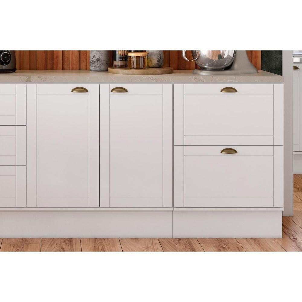 Cozinha Completa Bella 9 Peças (2aéreos+2balcões+5complementos) C9p60 Branco - Carraro - 7