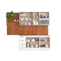 Cozinha Completa Bella 9 Peças (2aéreos+2balcões+5complementos) C9p60 Branco - Carraro