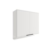 Armário Aéreo Para Cozinha Alpha 2502 Com 2 Portas 80cm Branco - Carraro - 1