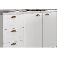 Cozinha Completa Bella 9 Peças (2aéreos+3balcões+1paneleiro+1ilha+2complementos) C9p52 Branco - Carraro - 7