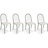 Cadeira Sala De Jantar Noruega 2c077 Kit 4 Un Niquel-branco 106 - Kappesberg - 1