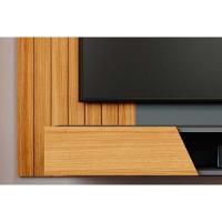 Home P/tv Até 70 Pol Santiago C/ Prateleiras E Nichos 180x135cm Cinamomo/off White - Permóbili - 7