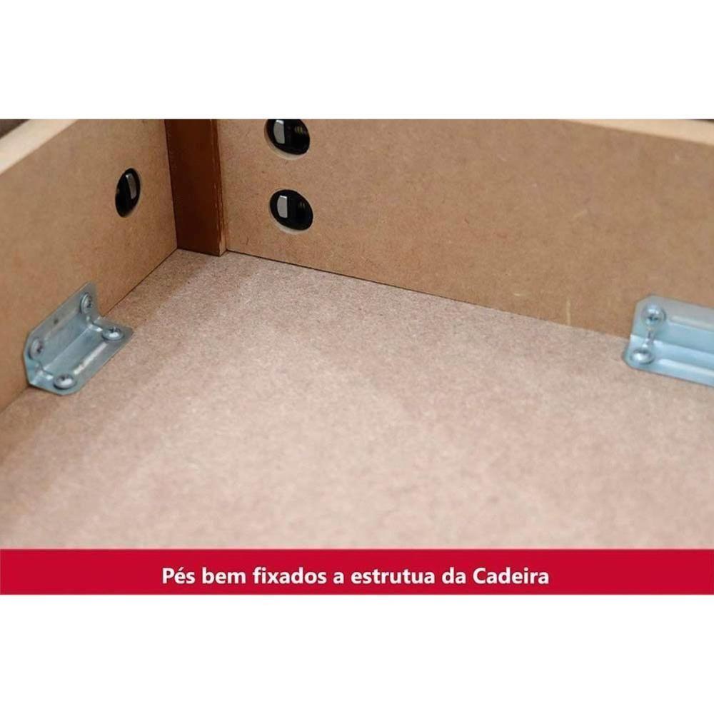 Sala De Jantar Completa Luiza C- Tampo De Vidro 120x80cm E 4 Cadeiras Isa Nature-off White - Linho Bege - Henn - 10