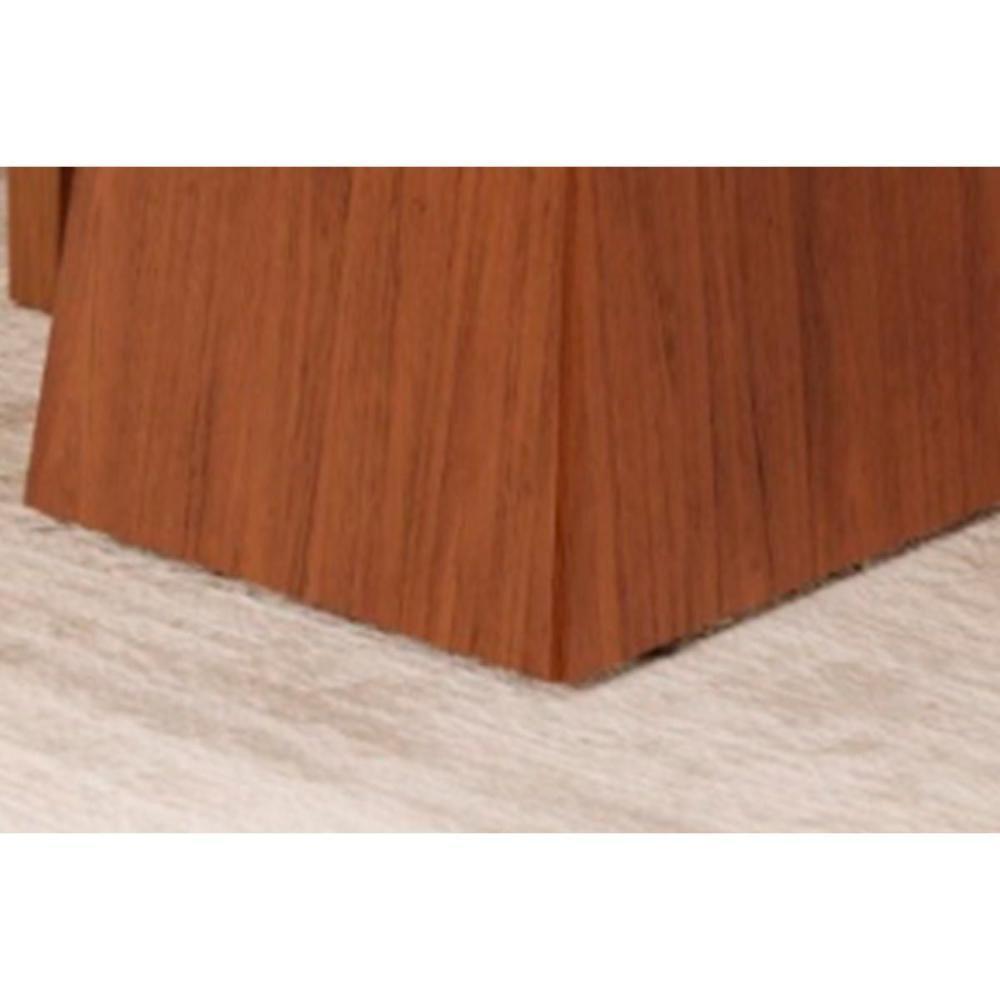 Mesa De Sala Jantar Dulce C- Tampo Madeirado Vidro Reto 180x90cm Cedro-off White - Dj Móveis - 4