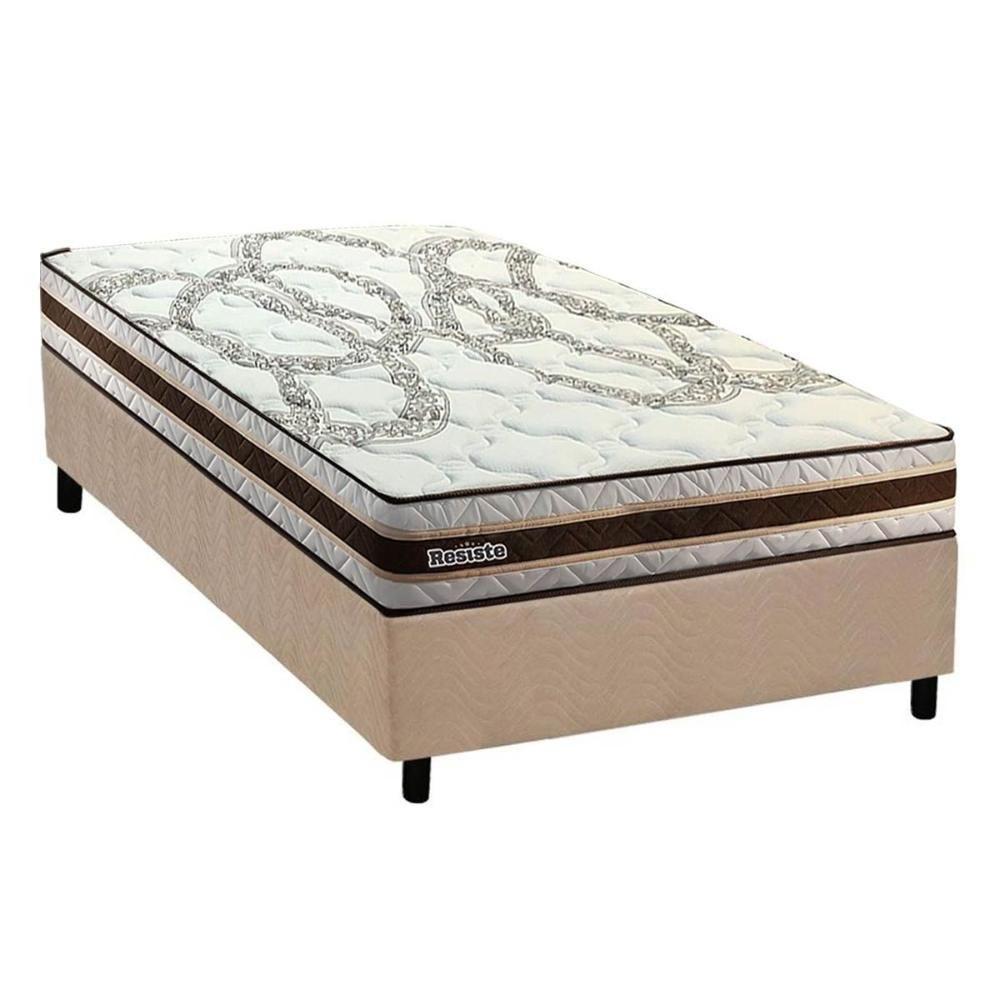 Conjunto Box Solteiro Colchão Espuma Paropas D45 Resiste Hotel Douface + Base Crc Suede Clean (78x188) - 1