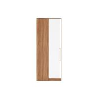 Módulo De Quarto Solteiro Guarda Roupa Canto Reto 71150k Irlanda C- 1 Porta Amendola-branco - 3