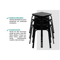 Kit 2 Banquetas Sala Jantar 1748 4 Un Preto- Courano Preto - Carraro