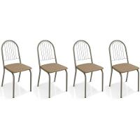 Cadeira Sala De Jantar Noruega 2c077 Kit 4 Un Niquel - Capuccino - Kappesberg - 1