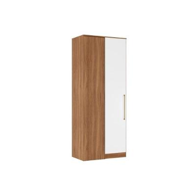 Guarda Roupa de Canto Irlanda 1 Porta Bater Amendola-Branco Demóbile