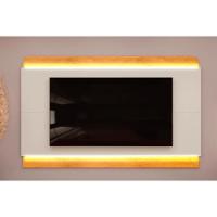 Painel Home Para Tv Até 75 Polegadas Nadine Com Led 219x136cm Bali-cedro - Dj Móveis - 1
