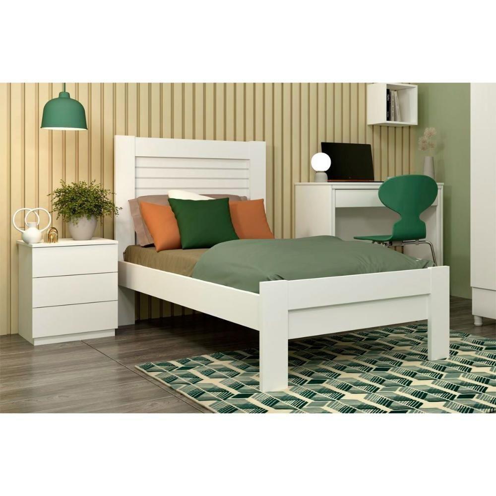 Cama Solteiro Safira Neve - Tcil Móveis - 1
