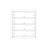 Cômoda De Quarto Atria C/ 4 Gavetas Amendola/off White - Demóbile