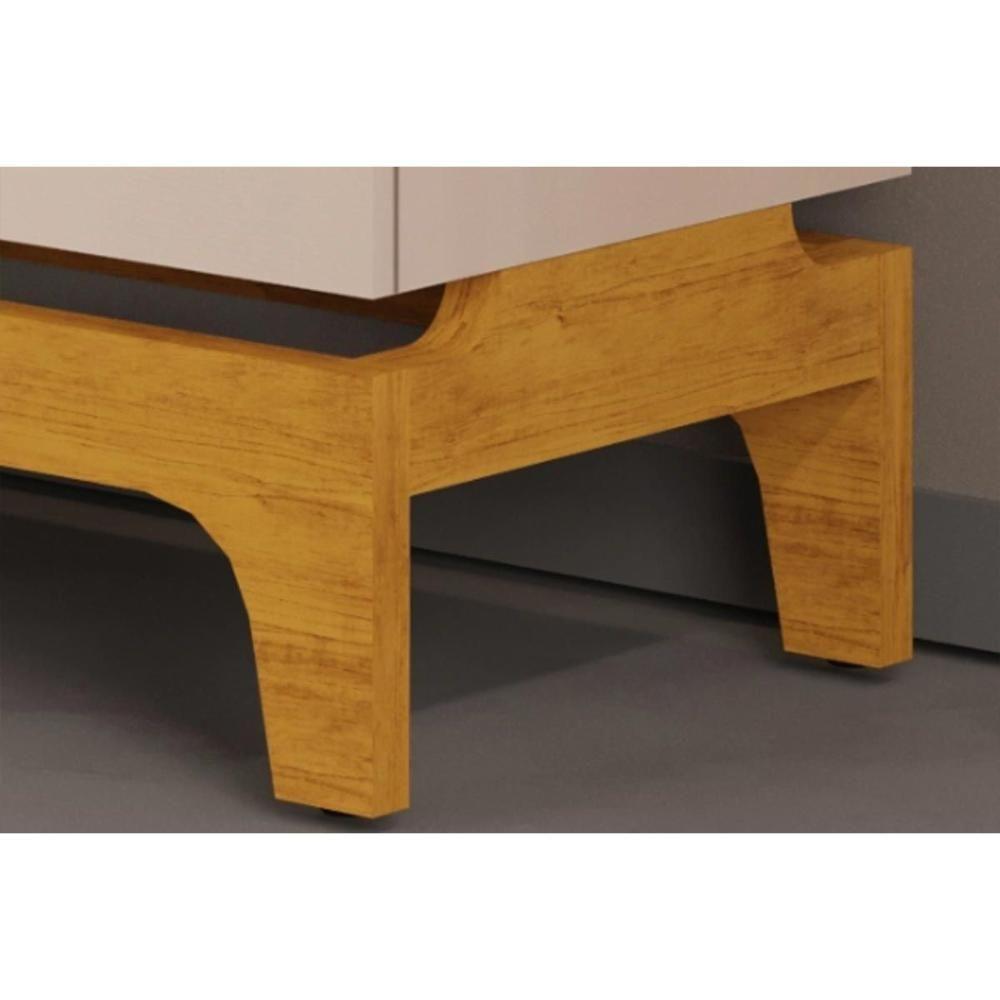 Buffet De Sala Jantar Nice 3 Portas Cedro-off White - Dj Móveis - 4