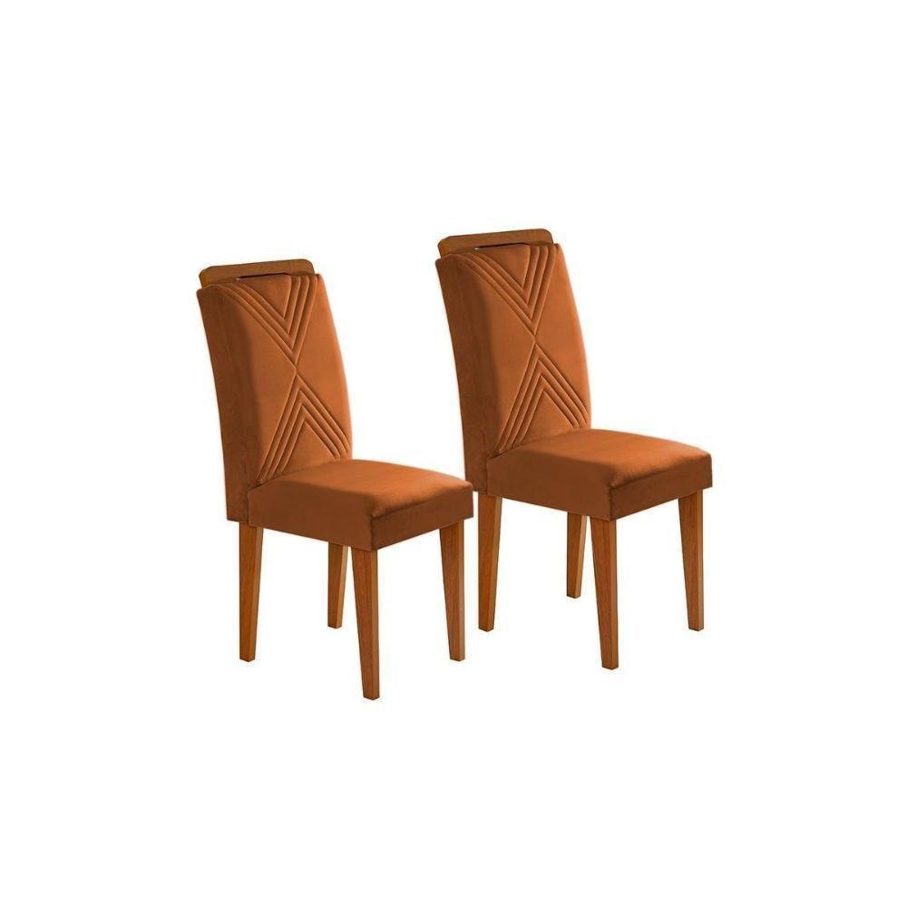 Kit 2 Cadeiras De Cozinha Amsterdã Imbuia-capuccino-linho Grafite - Rufato - 9