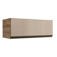 Armário De Geladeira P- Cozinha Maxxi G770 C- 1 Porta Basculante C- Vidro 80cm Nogal - Kappesberg - 1