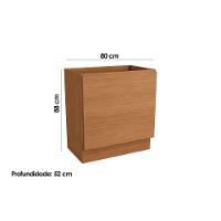 Balcão De Cozinha Modulado Ciela R624 S- Tampo 80cm Canela - Kappesberg - 3