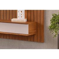 Painel Home Para Tv Até 70 Polegadas Lexus Ripado Com Prateleira E Nichos179x183cm Cedro-bali - Dj Móveis - 5