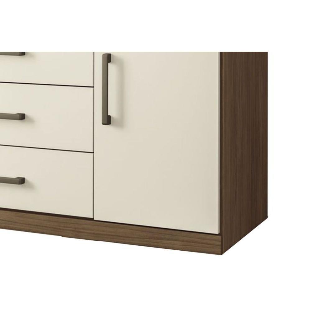 Cômoda Casal 1.4 Plus C/ 1 Porta E 4 Gavetas Jatobá/areia - Santos Andirá - 7