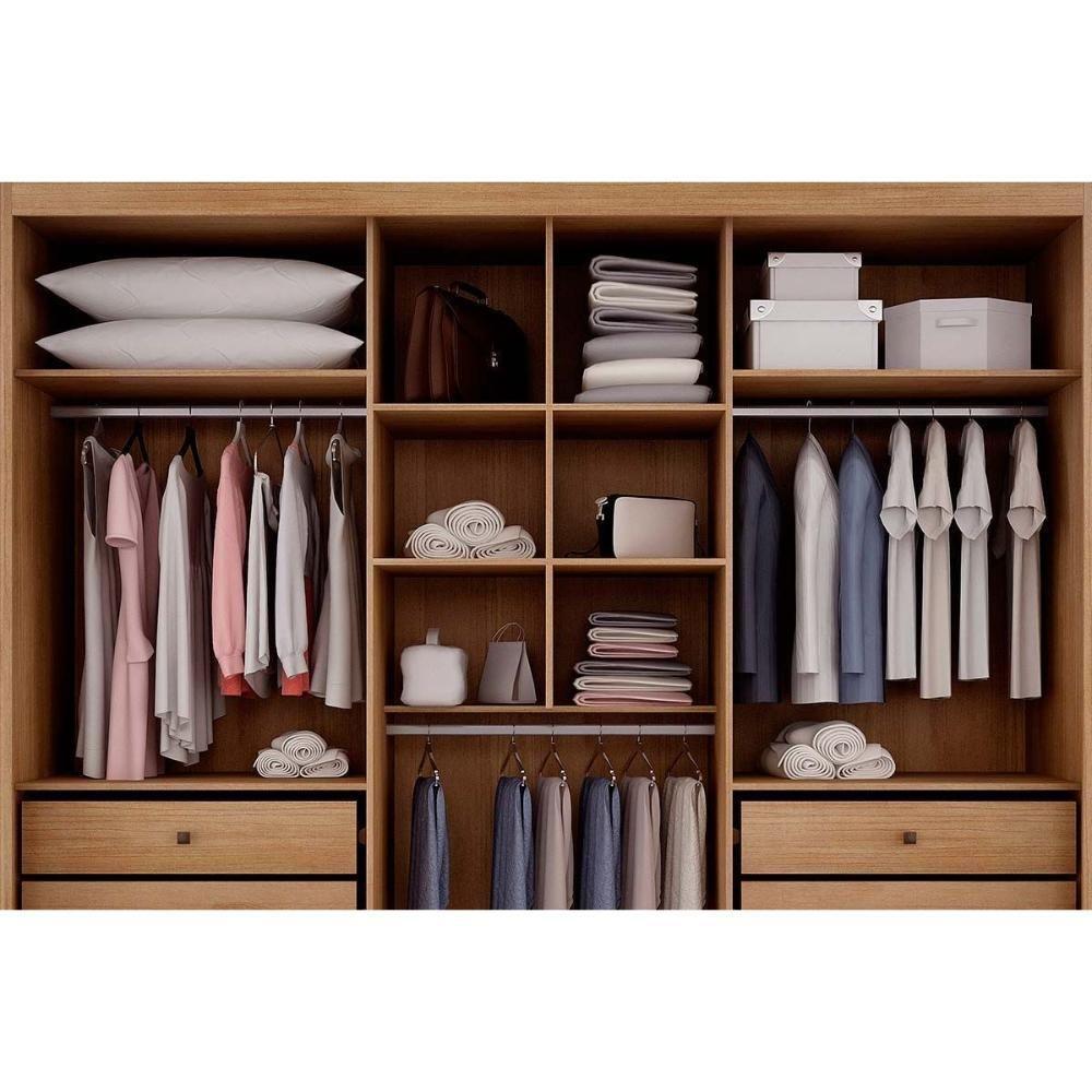 Guarda Roupas 3 Portas De Correr De (1 C- Espelho) E 6 Gavetas Paradizzo-palazzo Cumaru - 5