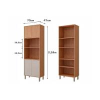 Torre Quente De Cozinha Paneleiro Divina Com 4 Portas E 2 Nichos Para Forno 70cm Freijo-off White - Mgm - 2