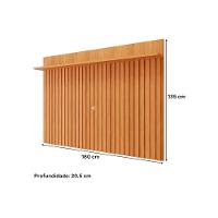 Home P/ Tv Até 70 Pol Paraty/trend Ripado 100% Mdf C/ 1 Porta 180x127cm Nature/off White - Permóbili