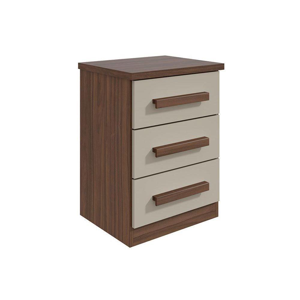 Mesa Cabeceira Baião C/ 3 Gavetas Frassino - Lopas - 8