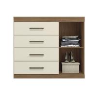 Cômoda Solteiro 1.4 Plus C/ 1 Porta E 4 Gavetas Jatobá/areia - Santos Andirá - 5