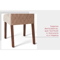 Kit 2 Cadeiras Sala Jantar New Maia 2 Un Rústico Malbec-linho Bronze - Dj Móveis - 3