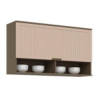 Módulo Cozinha Henn Connect Aéreo P- C- 1 Porta Basculante Ripada 120cm Duna-cristal-henn - 1