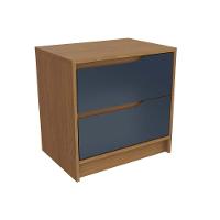 Mesa Cabeceira R261 C- 3 Gavetas Canela-azul - Kappesberg - 1