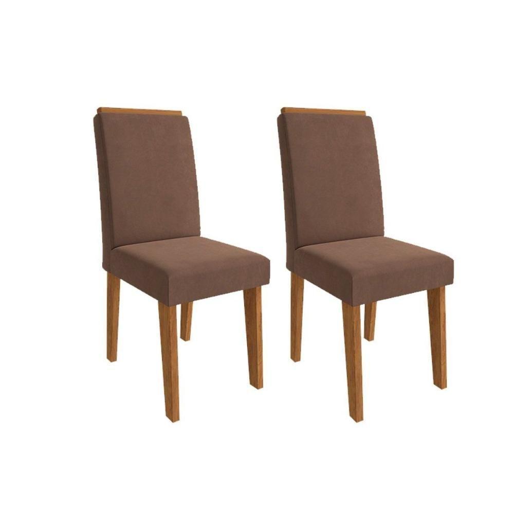 Kit 2 Cadeiras Sala Jantar Milena 2 Un Marrocos- Suede Bege - Cimol - 6