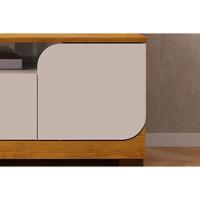 Home P/ Tv Até 65 Polegadas Vogue C/ Prateleira Nichos E Pés 182x183cm Freijó/off White - Dj Móveis