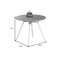 Sala De Jantar Completa 1588 C- Tampo Madeirado 100cm E 4 Cadeiras 1738 Preto - Carraro - 3