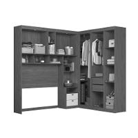 Quarto Casal Completo 2 Peças (1guardaroupa+1cômoda) Qc92 Jatoba/areia - Santos Andirá - 2