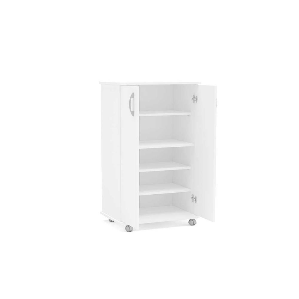 Bancada Multiuso P- área Serviço Limeira 99 C- 2 Portas C- Rodízio Branco - Politorno - 4