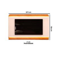 Painel Home Para Tv Até 75 Polegadas Nadine Com Led 219x136cm Off White-freijó - Dj Móveis - 3