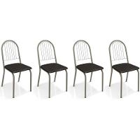Cadeira Sala De Jantar Noruega 2c077 Kit 4 Un Niquel-preto 110 - Kappesberg - 1